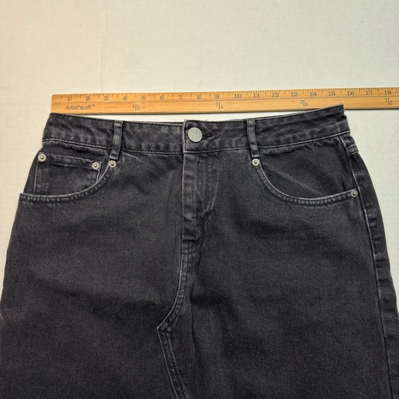 ASOS Raw Hem Denim Skirt in Washed Black Size: 8 (UK 12) - Picture 5 of 10